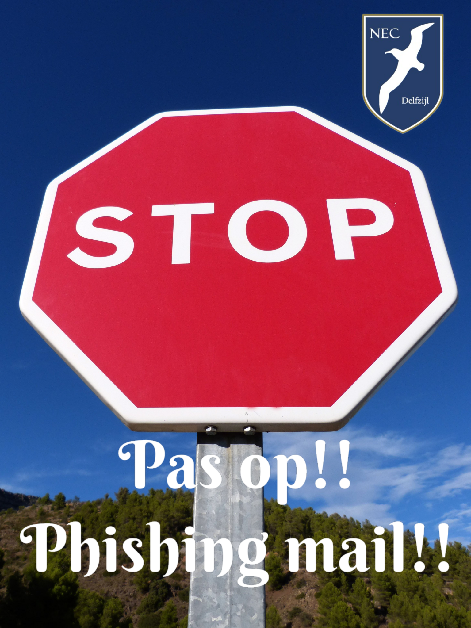 Pas op! Phishing mail.