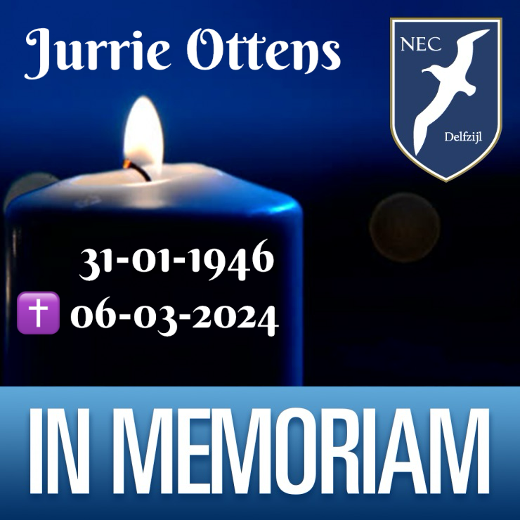 Bericht van overlijden Jurrie Ottens