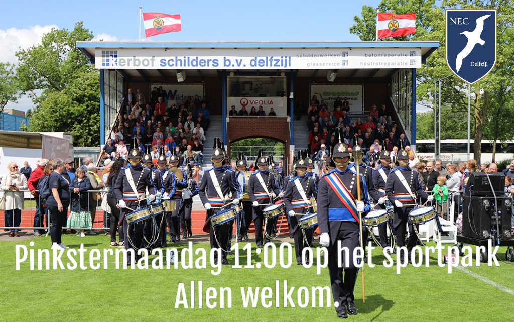 Taptoe pinkstermaandag op het sportpark