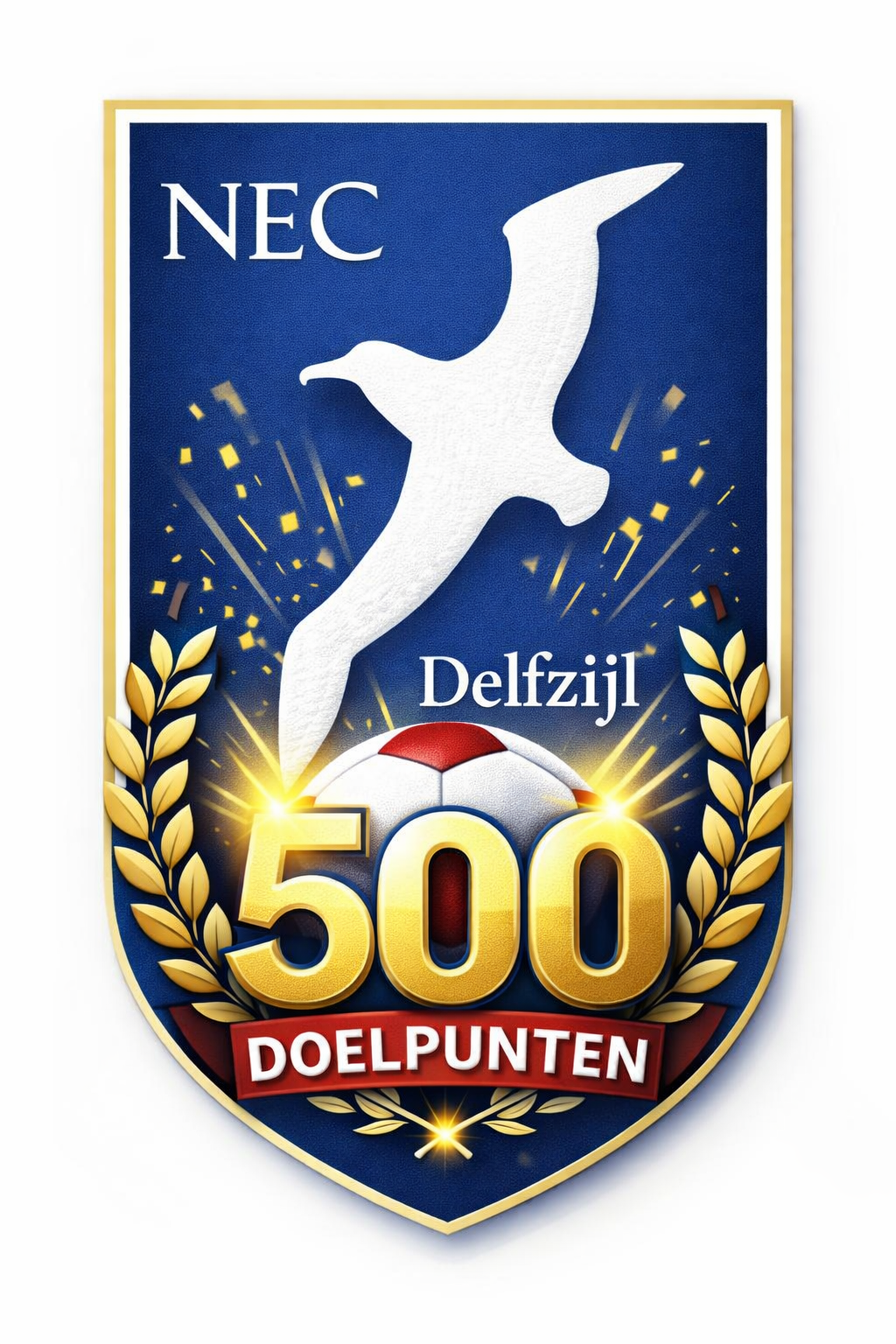 NEC Delfzijl scoort 500ste competitie doelpunt!