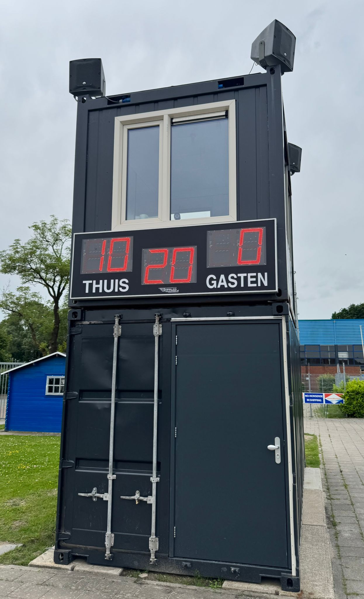 🔵⚪ Nieuw scorebord op Sportpark Centrum! ⚪🔵
