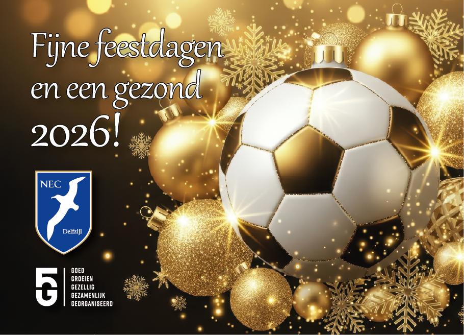 Fijne Kerstdagen en een voorspoedig en sportief 2026!